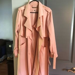 JLo By Jennifer Lopez light rose coat.